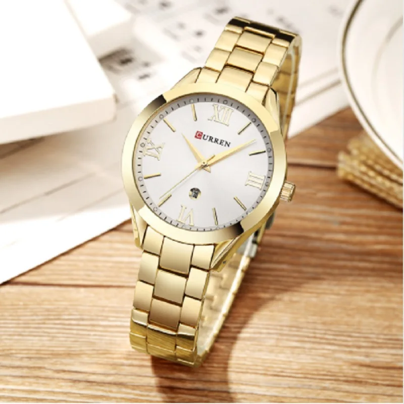 CURREN 9007 Luxury Women Watch Famous Brands Gold Fashion Design Bracelet Watches Ladies Wristwatches Female Relogio Femininos