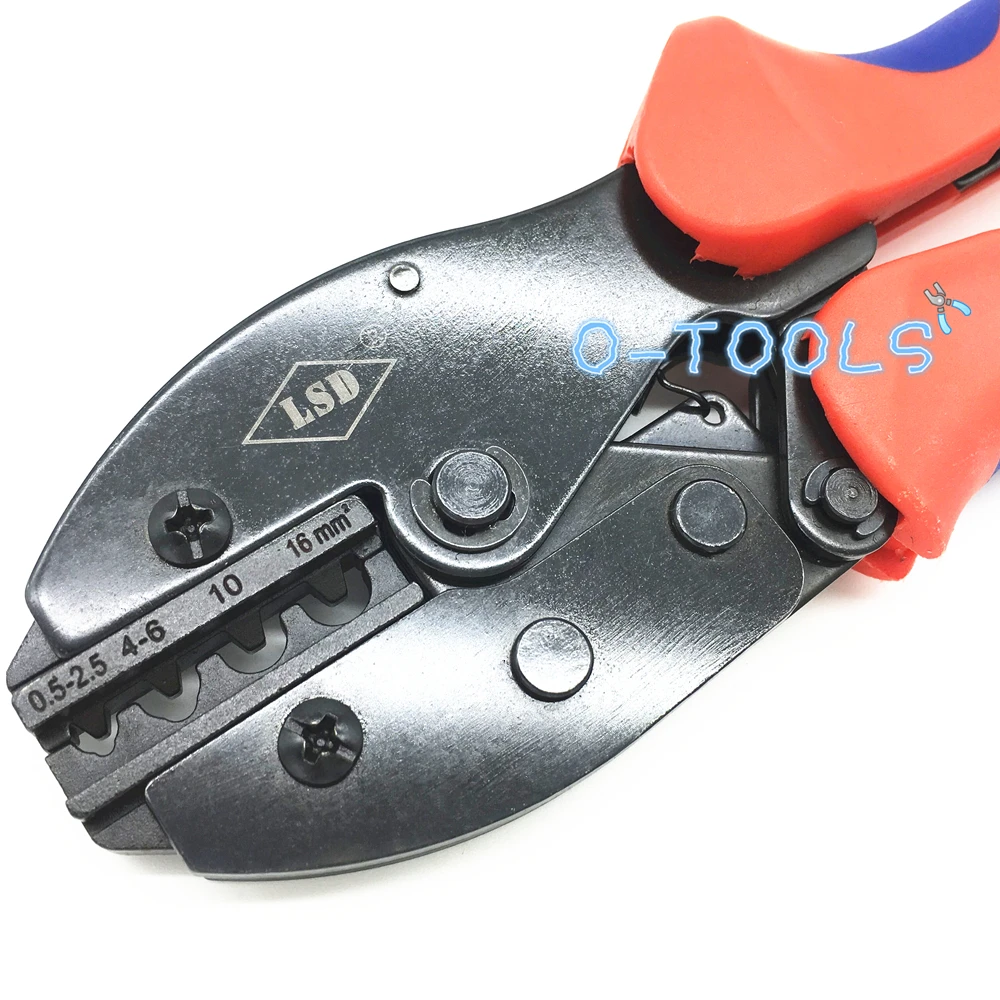 LY-0516 Multi crimping range cable lug crimping tools 0.5-16mm² ratchet non-insulated terminal crimping pliers 22-6AWG