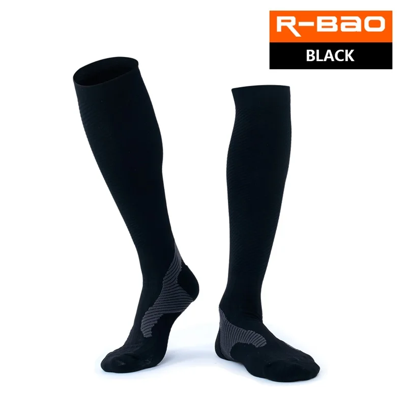 RB7711 R-Bao High-quality Marathon Compression Running Socks Outdoor Sports Long Socks Knee High Cycling Bicycle Socks