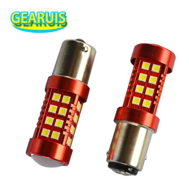 2pcs Super bright Car styling 1156 BA15S LED 55W 36SMD 3030 Lens 1157 BAY15D Brake Turn Signal Lights auto Reverse Daytime Lamps