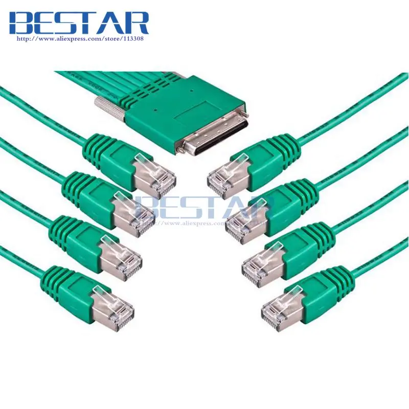 CAB-HD8-ASYNC 68pin to 8 x RJ45 Cable 3m 10ft 8-port EIA-232 Async for Cisco HWIC-16A HWIC-8A Router Network Router Cables