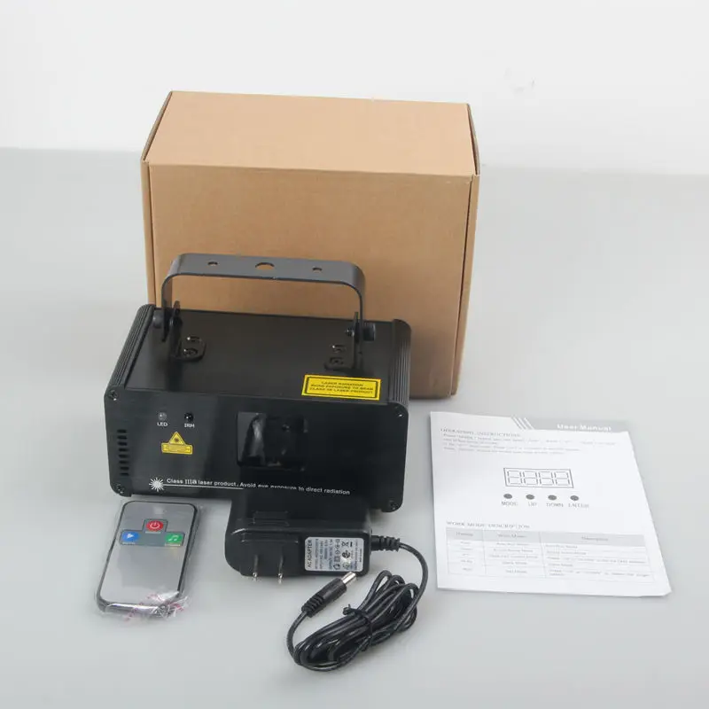 Sharelife Mini Red Green Mix Yellow DMX Laser Scan Light PRO DJ Home Party Gig Effect Stage Lighting Remote Music DM-RGY250