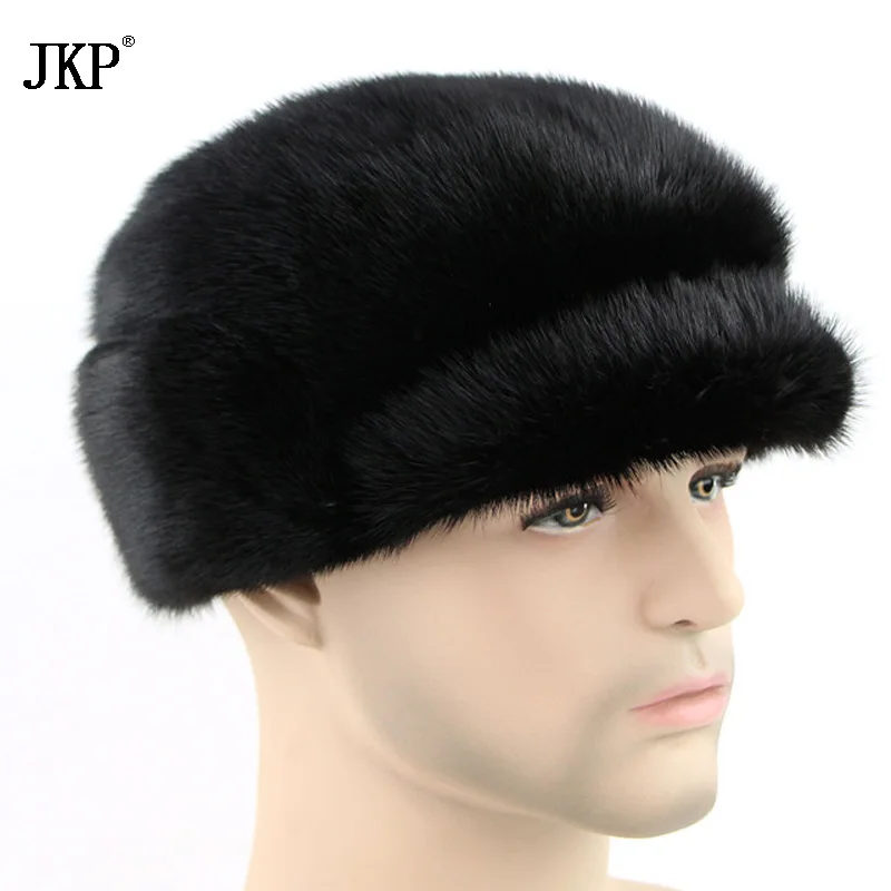 

Winter Hot Super Show Men Rex Mink Fur Earmuffs fashion Muffs Style Russian Cap Male Autumn Handsome Fur Hat Fur Cap ZD-08