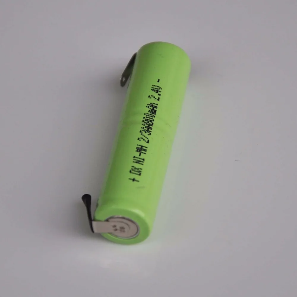 1-5PCS 800MAH 2.4V 2/3AA NI-MH battery pack Ni Mh cell with welding pins for electric razor shaver