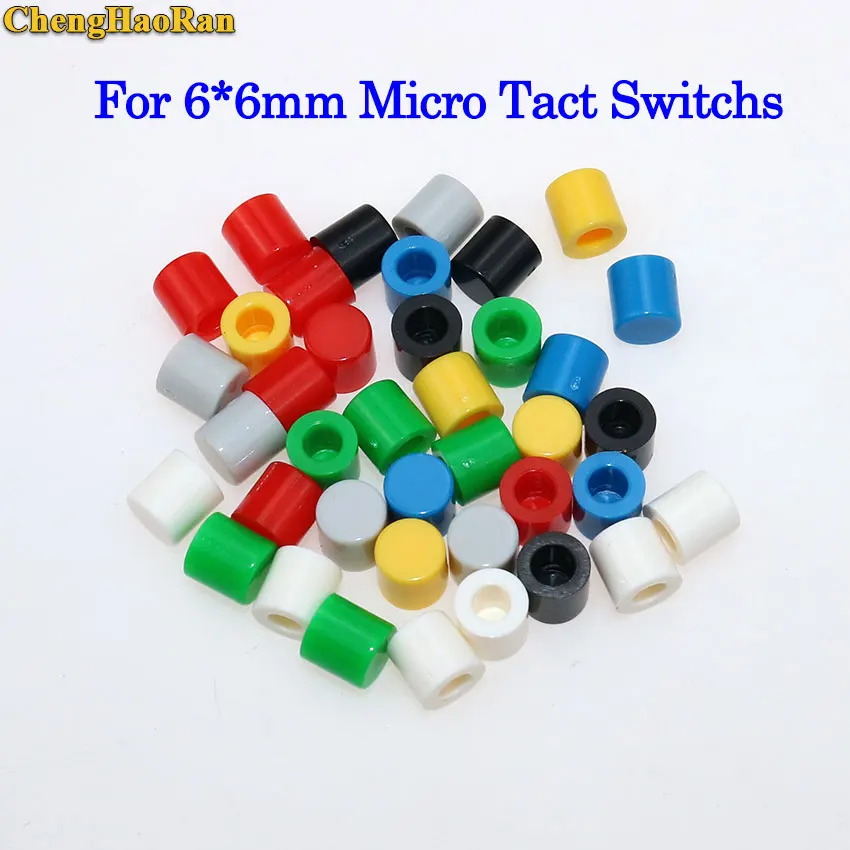 ChengHaoRan 20PCS A56 Tactile Button Caps Plastic Cap Hat for 6*6mm 6x6mm Micro Tact Switch For Arduino