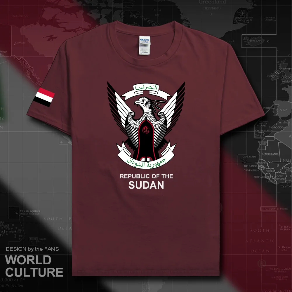 North Sudan Sudanese men t shirt fashion 2018 jersey nation team 100% cotton t-shirt clothing tees country sporting SDN Islam 20