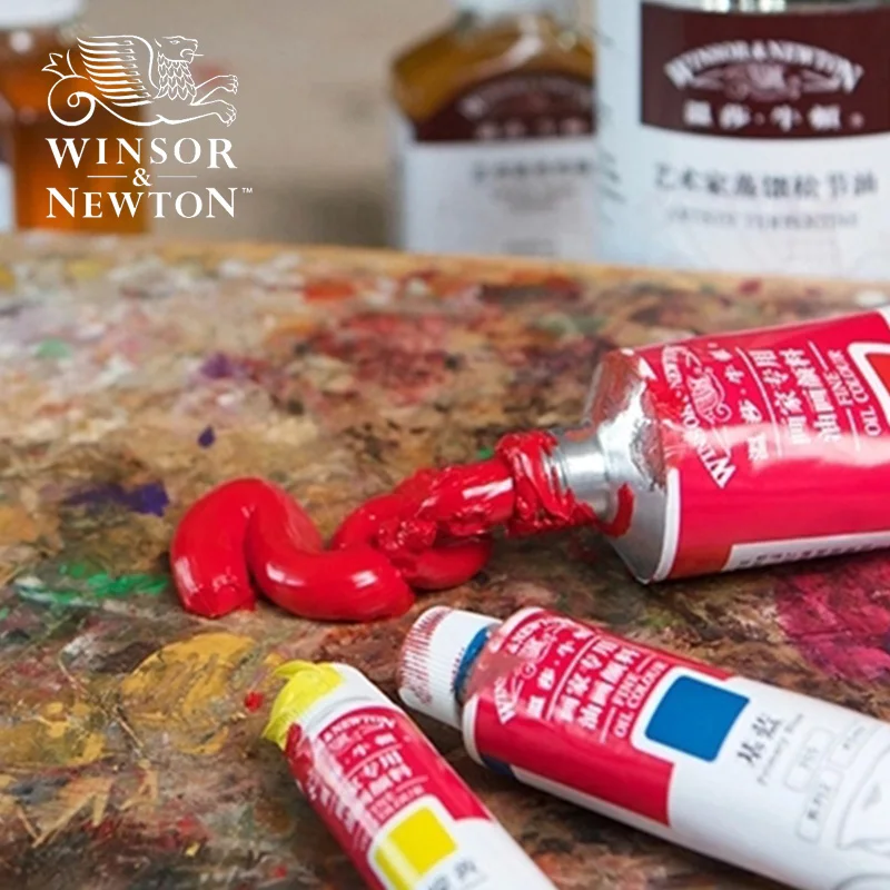 Winsor Newton Fine Oil Color Paints 45ml for Professional Artist Titanium White Metallic Silver Gold