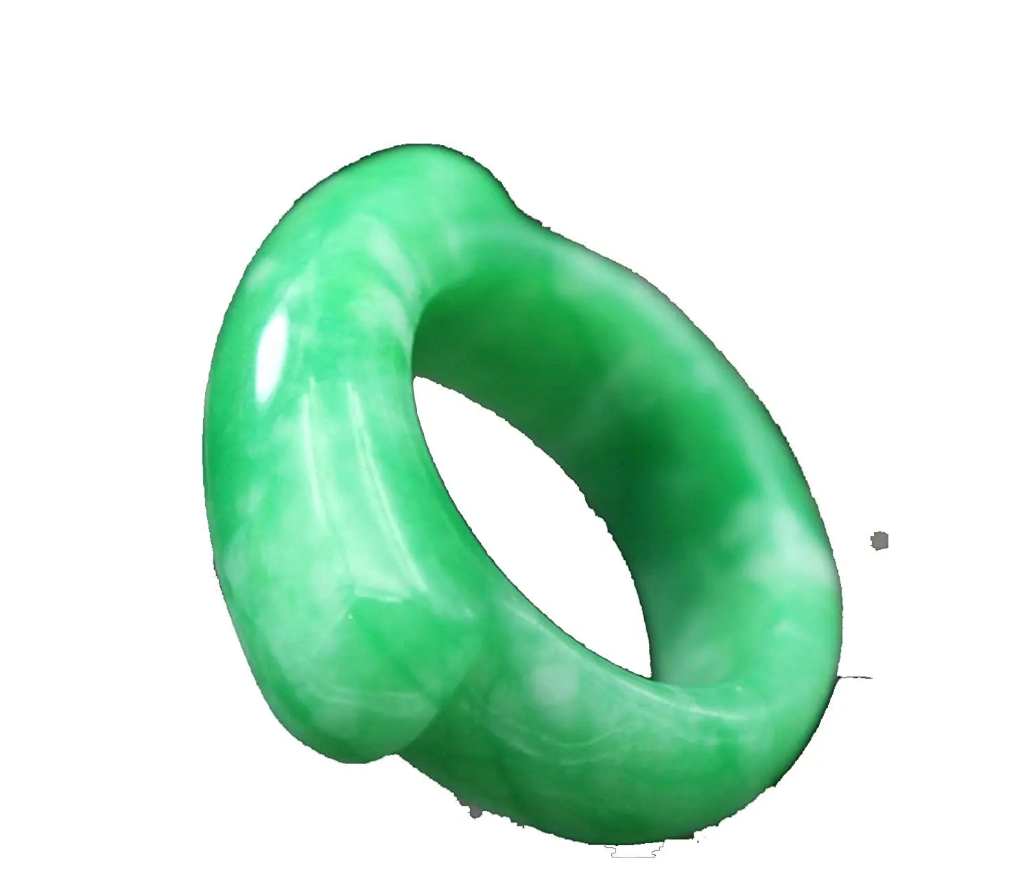 

Natural Burma Jade AAA Saddle Jade Ring Mens Diameter 20mm Gemstone Jewelry