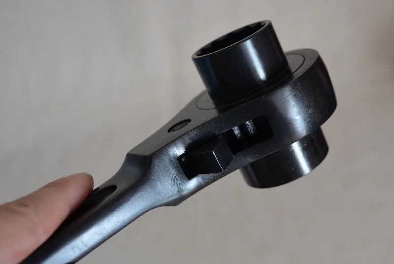 Novo 1pc chave de catraca com ponta afiada crv 10*12mm ferramenta din de chave de andaime