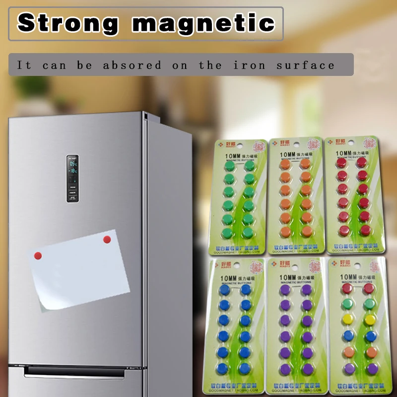 YIBAI-Tableau Blanc Magnétique Rond, Rayon de Présentation de 5mm, Utilisation pour la Classification Fuchsia/Marque Sв, 12 Pièces/Lot