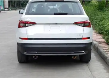 Car-Styling for SKODA KODIAQ 2017 (Exclude 2.0 car )Exhaust pipe Tail throat decoration Stainless steel