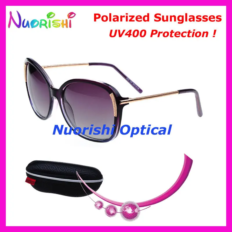 Gafas de sol polarizadas con protección UV400 para mujer, lentes de sol polarizadas para conducir, con estuche bonito, 8028P, envío gratis