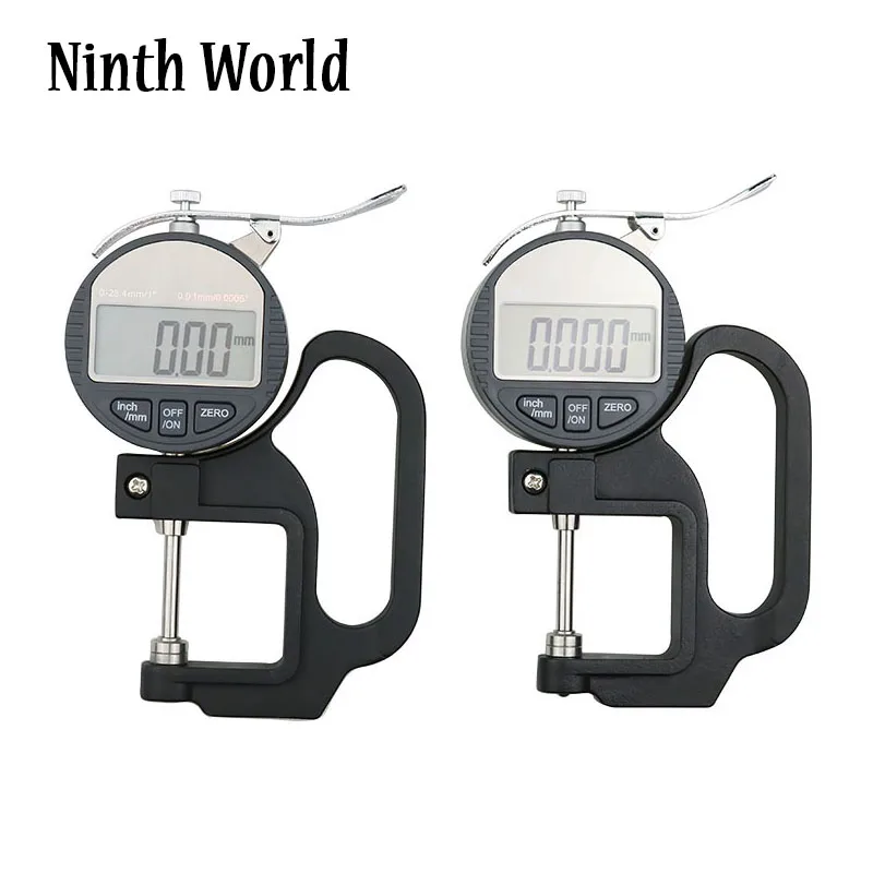 

Digital Thickness Gage Gauge 0.01 Ranage 0-12.7mm/25.4mm Electronic Percentage Thickness Meter Precise Electronic Micrometer