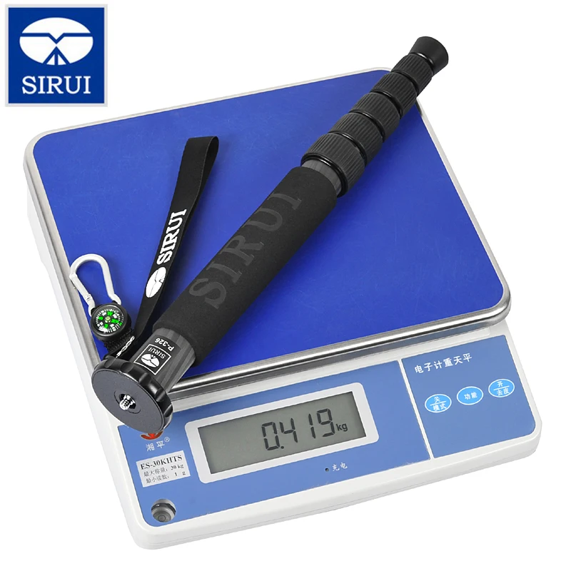 SIRUI P-326 Mini ขาตั้งกล้องแบบพกพาคาร์บอนไฟเบอร์ Monopod สำหรับ Iphone Sumsang สำหรับ Canon Nikon Sony สำหรับ Gropo