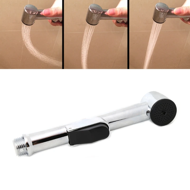 Toilet Handheld Bidet Sprayer Shattaf Cloth Diaper Sprayer ABS Polished Chrome Shower Head L15