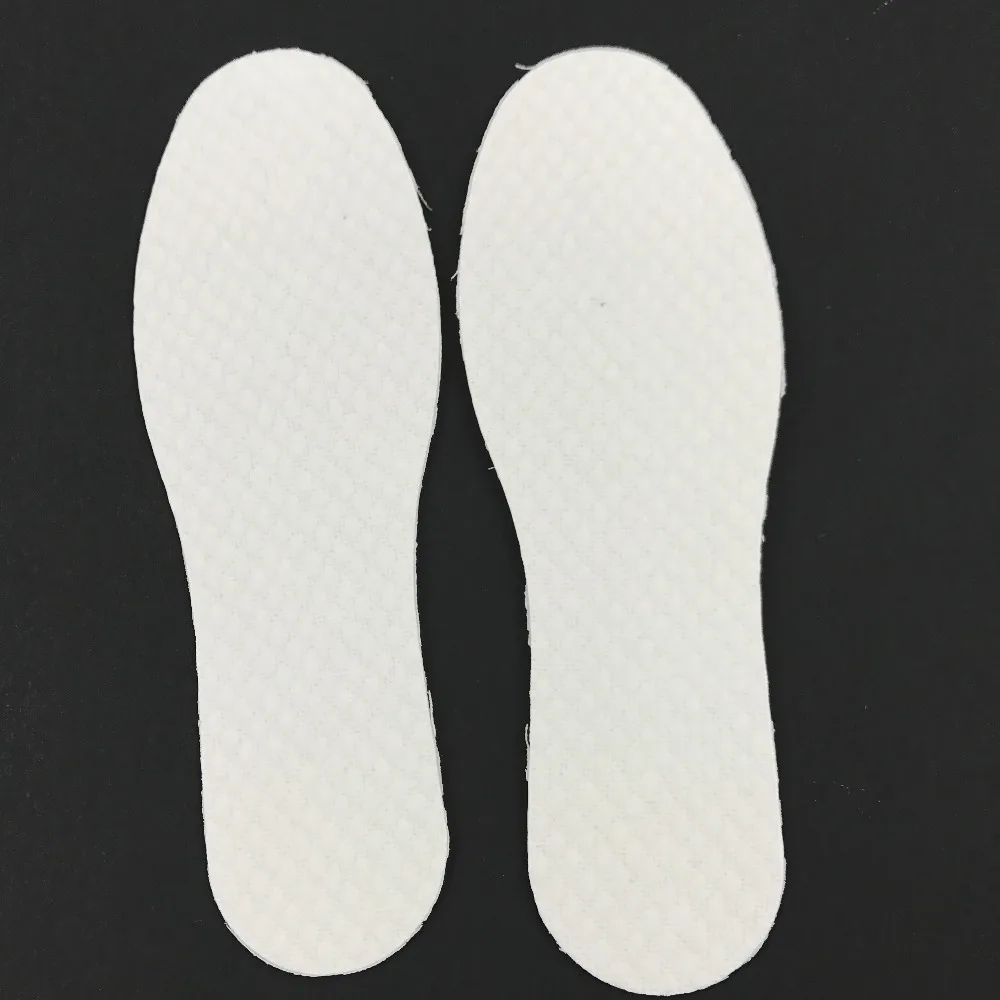 3 Pairs/ lot Disposable Comfortable wood pulp Shoes Insoles Inserts insoles for footwear Men Women White Color size 36-46 image 3
