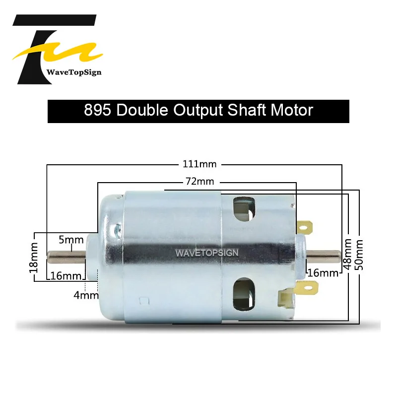 Picture 5: WaveTopSign Micro 895 Motor DC12-24V High Power Generator 2.05A 12000RPM Double Ball Bearing Large Torque