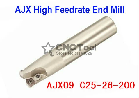 

AJX09 C25-26-200 торцевая фреза AJX High fedrate Концевая фреза, высокоскоростная фреза