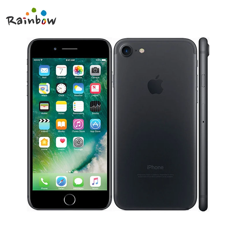 هاتف ابل ايفون 7 4G LTE هاتف خلوي 32/128GB/256GB IOS 12.0MP + 7.0MP كاميرا رباعية النواة بصمة 4.7 "4K فيديو