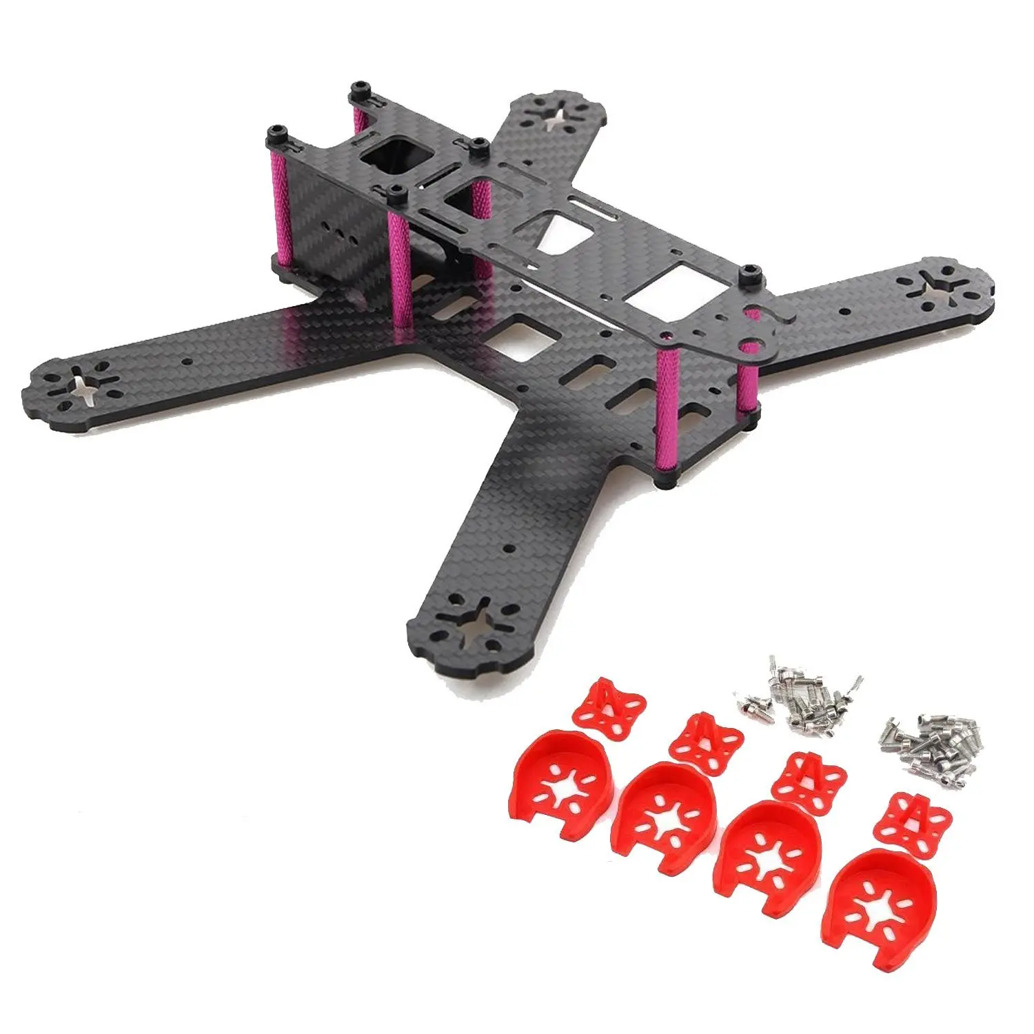 EBOYU QAV210 Mini 210mm 210 Pure Carbon Fiber Frame Kit with Motor Protection Cover Mount RC Quadcopter Frame Kit