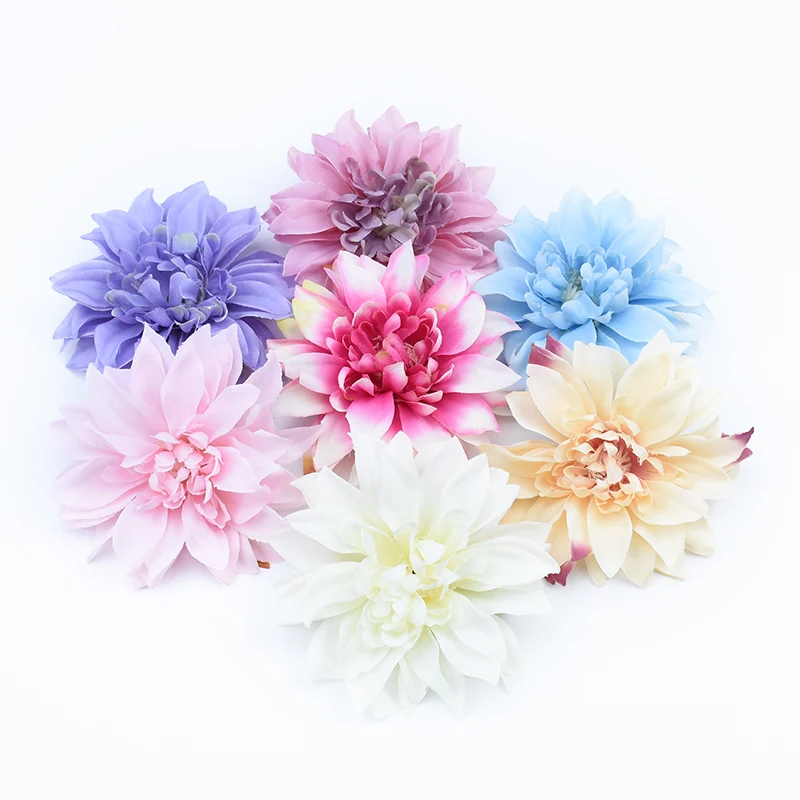 10CM jedwabny Gerbera akcesoria ślubne odprawy sztuczne ściana kwiatów księga gości dekoracyjne wianki z kwiatów sztuczne rośliny — zdjęcie 3