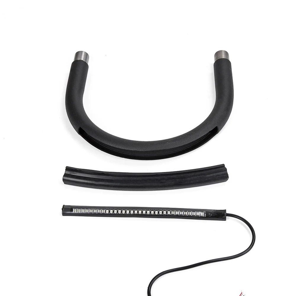 for YAMAHA Cafe Racer Scrambler Rear Seat Frame Hoop Loop with LED Brake Turn Tail Lights 230mm Motorcycle Accessories