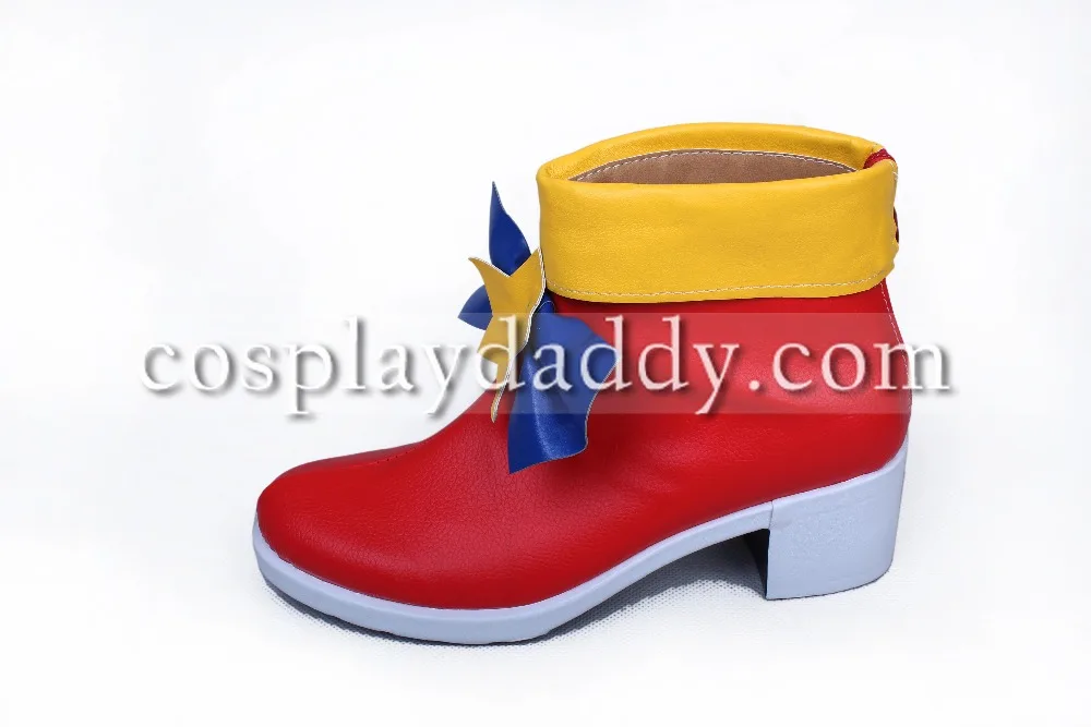 Puripara Reona West Red Girls Halloween Short Cosplay Shoes Boots S008