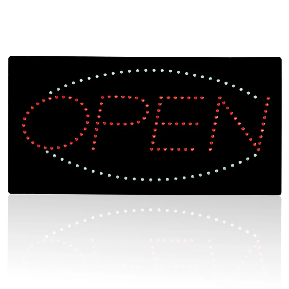 19in animato Led Neon Light Ultra Bright Business OPEN Sign per Beer Bar Store luminosità iscrizione luci decorative commerciali