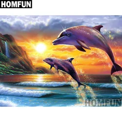 HOMFUN Full Square/Round Drill 5D DIY Diamond Painting