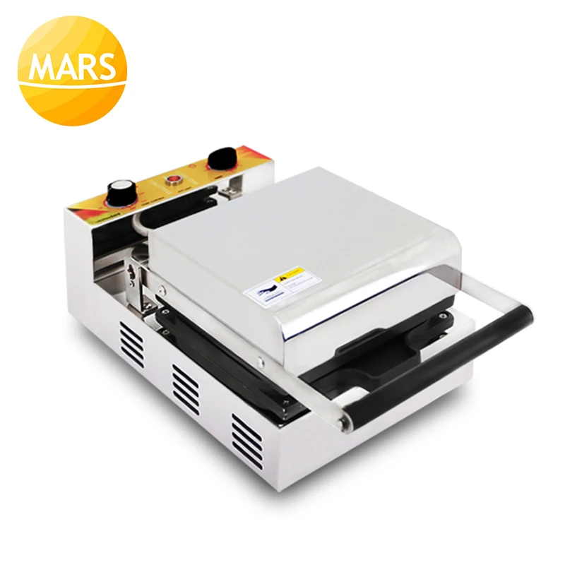 市販の電気ラウンドワッフルマシン,110v,220v,ベーキングマシン,鉄板充填,ケーキパン