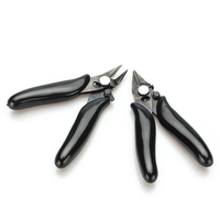 2Pcs 3.5 inch Mini Wire Cable Cutters Cutting Side Snips Flush Pliers Nipper With Lock