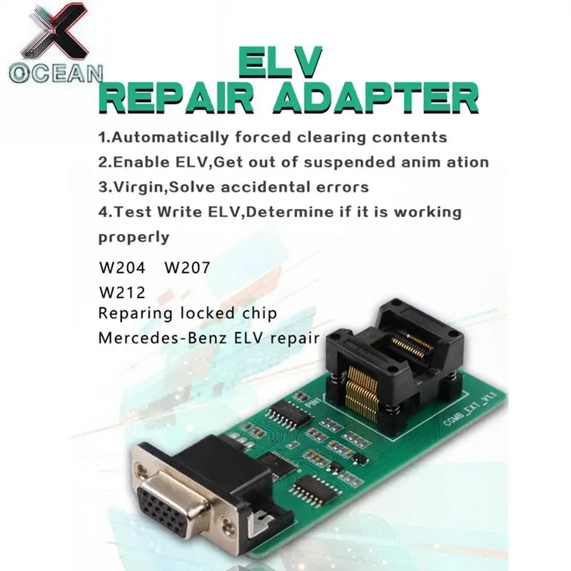 

CGDI MB ELV Repair Adapter Works For CGDI MB Repairing Lock Chip For Benz Key Programmer Tool ELV Repair W204 W207 W212 W209 W90