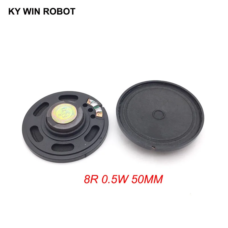 2pcs/lot New Ultra-thin speaker 8 ohms 0.5 watt 0.5W 8R speaker Diameter 50MM 5CM thickness 9MM