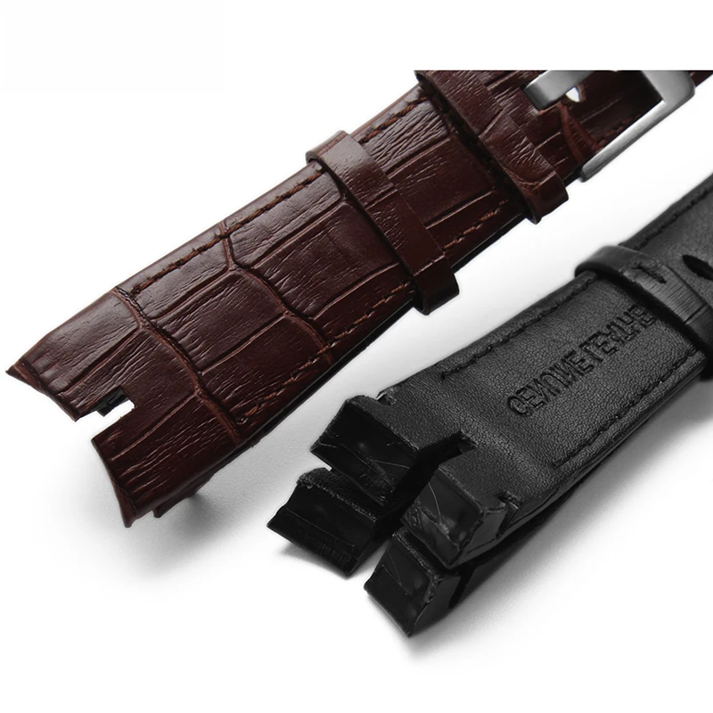 26mm Genuine leather Watch strap Crocodile Pattern Special For Roger Dubuis EXCALIBUR series RDDBEX0405 42mm Men dial Watchband