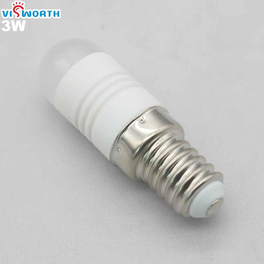 Mini Ceramic Body 3W 5W 7W Led Bulb E14 Refrigerator Lamp AC 110V 220V 240V SMD3014 Leds Warm Cold White Spotlight