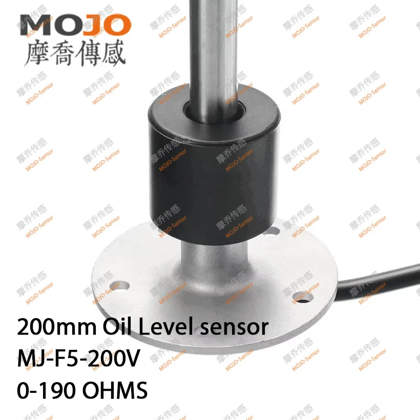 MJ-F5-200V OEM 200 มม.ความยาว 0-190 โอห์ม 10 มม.ความแม่นยําน้ํามันการใช้ระดับSensor Gauge