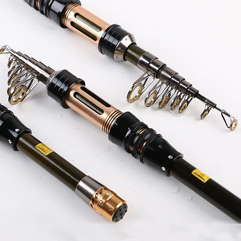 

2017 New Carbon Super-hard Fishing Rod 1.5m 1.8m 2.1m 2.4m Ultra-short Section Mini-rods Scalable Telescopic Pole Wholesale