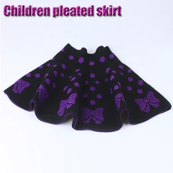 Hot Sale Girl Pleated Skirts Spring Autumn All Fit Tutu Skirt Purple Back Color Girls Clothing Short Skirts Faldas Ball Gown