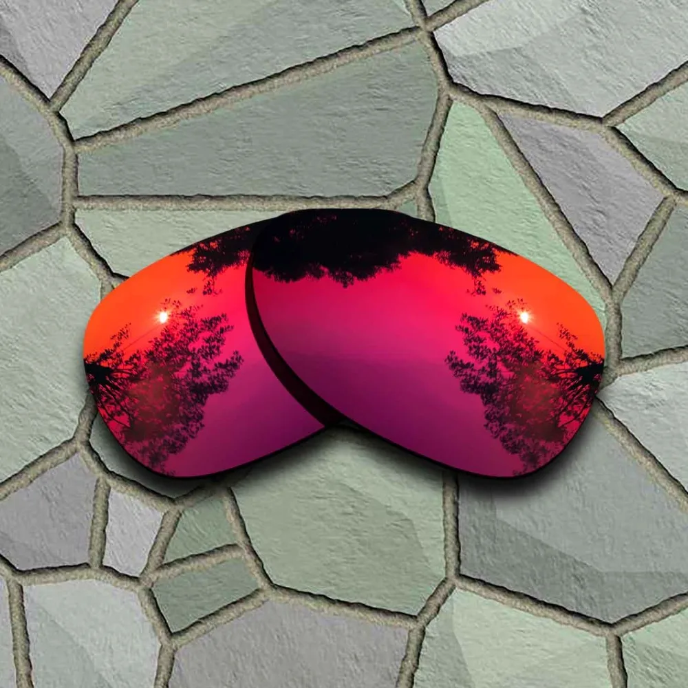 Grey Black&Violet Red Sunglasses Polarized Replacement Lenses for Oakley Felon