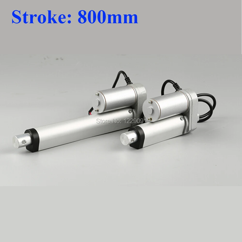 Electric Linear actuator 800mm Stroke linear motor controller dc 12V 24V 200/350/400/600/700/750N