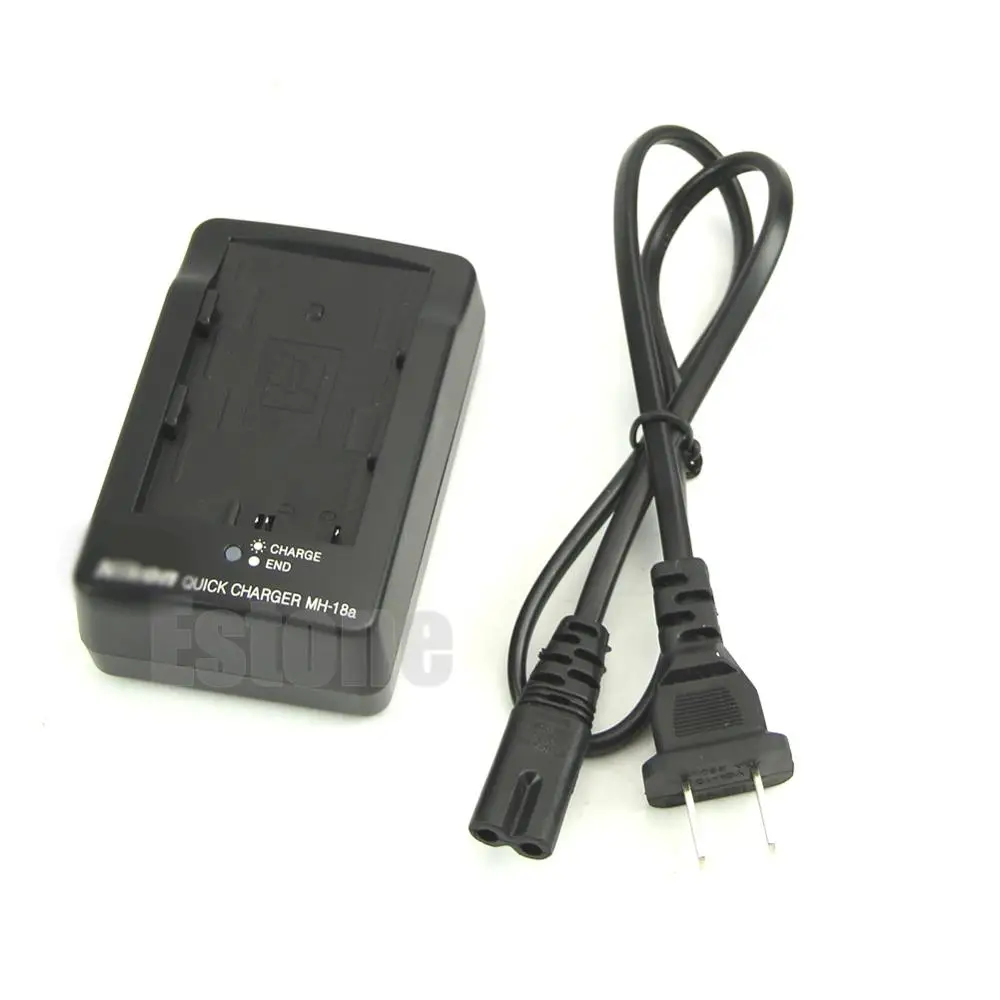 Battery Quick Charger MH-18A For Nikon EN-EL3e EN-EL3a D70 D80 D90 D300 D700 US