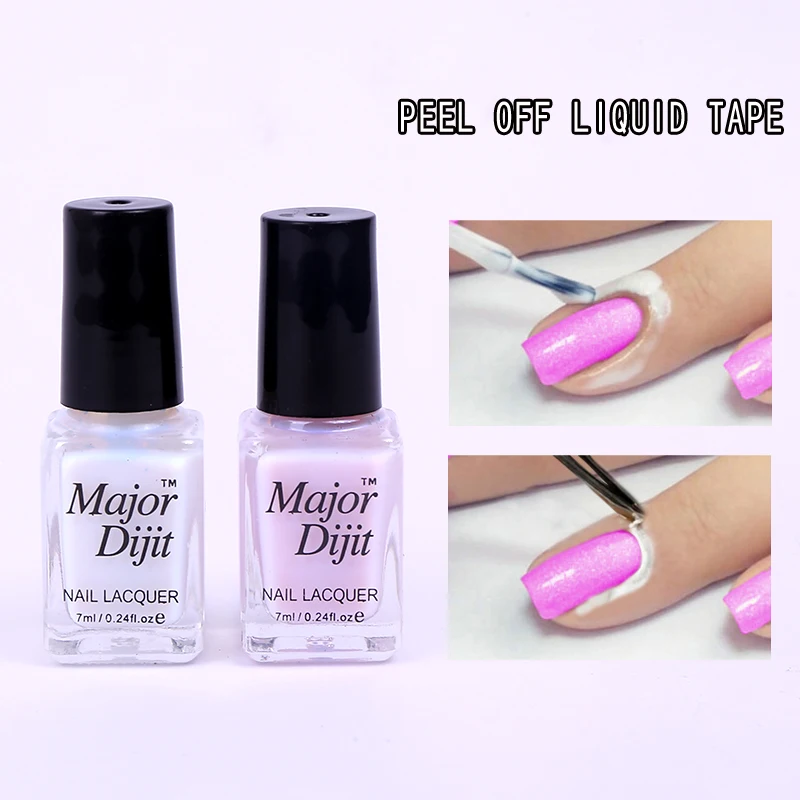 7ml różowy biały odkleić taśma krem Nail Art moda polski separator palisady narzędzie Manicure