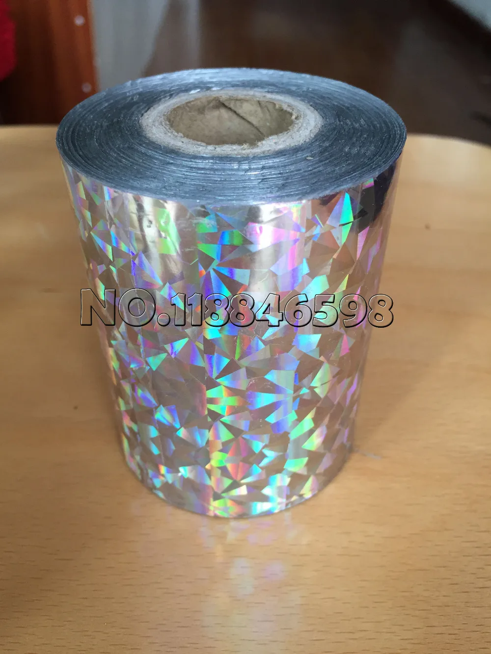 Holographic Foil Hot Stamping for Paper or Plastic 16cm x120m/Roll Shattered Glass Gold Silver Red Blue Four Colors