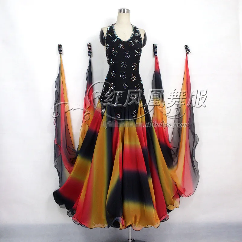 High-end International Standard Ballroom Smooth Dance Competition Dress, /Ballroom Standard Tango Waltz Dance Dress