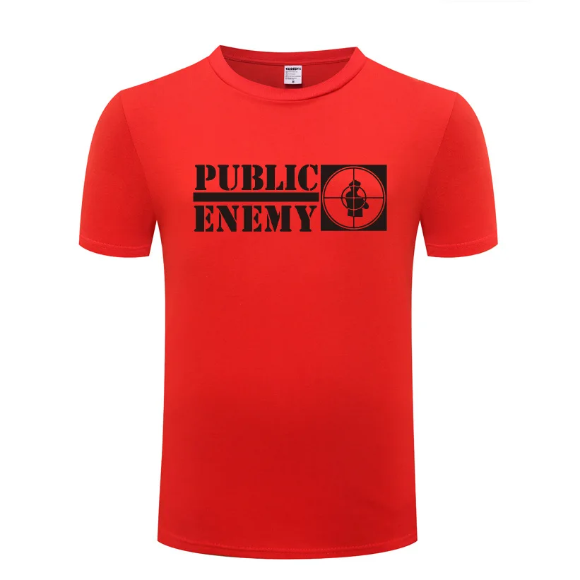 Music Rap Public Enemy T Shirts Men Hip Hop Short Sleeve O Neck Cotton Man T-Shirt Cool Funny Streetwear Top Tee Big Size