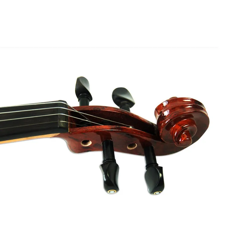 Hot selling 3-Band-EQ Electric Art Violin Full size 4/4 strings Coffee Solid Wood Silent Violino with Ebony Fittings with case