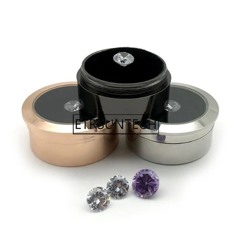 50pcs Metal Jewelry Display Box Gem Diamond Storage Box with Double Side Usage Sponge Bead/Stud Earring Display Box