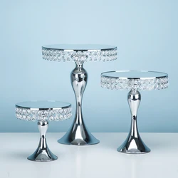 1pcs-5pcs mirror cupcake mirror cake stand set silver & gold color display sweet cake decoration