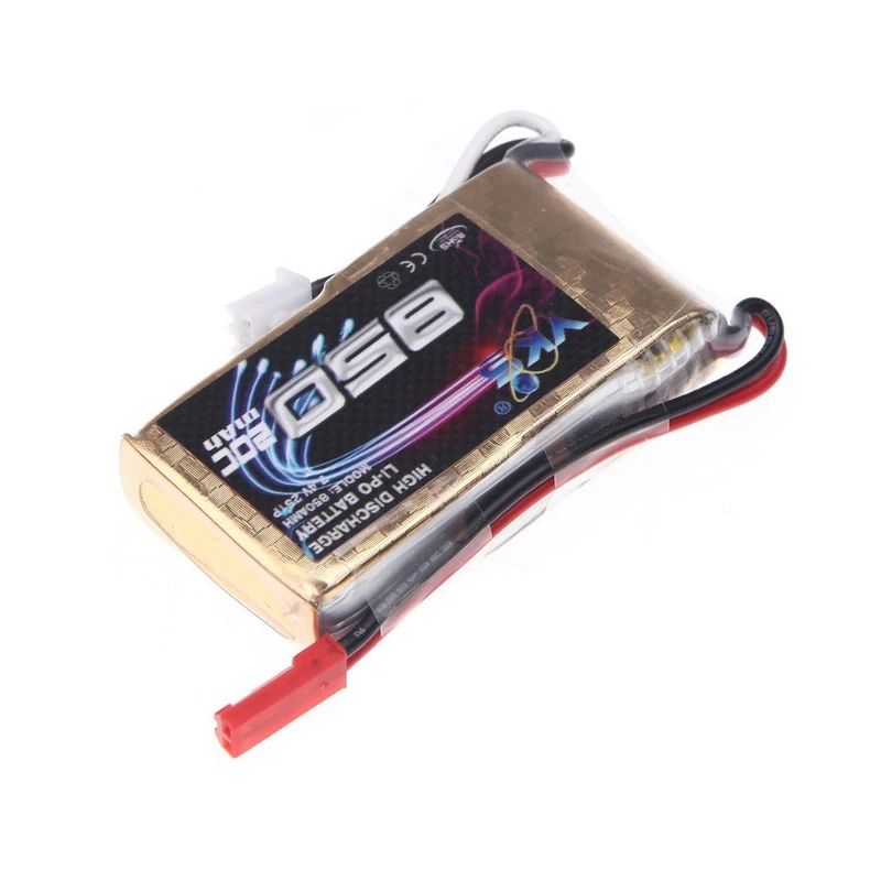 1 adet Yuksek Guc YKS Lipo Pil 7.4 V 850 mah 20C MAX 30C JST Tak RC Helikopter Ucak bolum