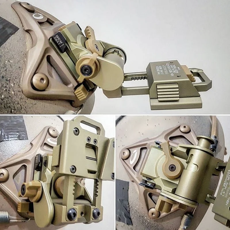 Accessori per caschi Fast Mich con supporto per casco VAS a 3 fori in alluminio